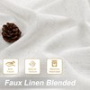 H.VERSAILTEX Linen Fabric Curtains with Valance 95 Inches Long Rich
