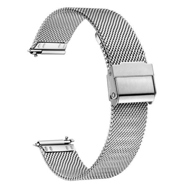 Xiruve Stainless Steel Mesh Quick Release Replacement Strap for Men
