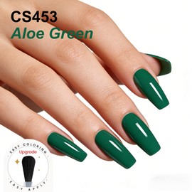 YTD Likomey Aloe Green Gel Nail Polish,15ml Salon Home DIY Manicure and Pedicure Fall Winter Soak Off UV Color Varnish,CS453
