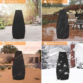 Dokon cover for patio stove, fire bowl, waterproof Oxford fabric.