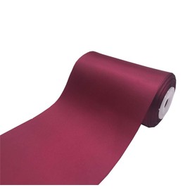 QIANF - Cinta de satén de doble cara para silla, 10 cm de ancho, color liso, no se decolora, 275-Burgundy, 4"-10Yard