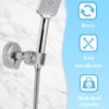 LZLINGMEI 3PCS Adjustable Shower Head Holder Wall Mount, No Drill