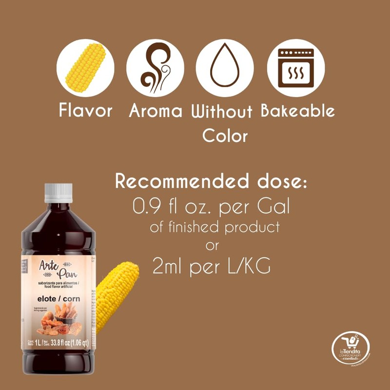 Arte Pan Artificial Food Flavoring Corn Concentrate (33.8 fl oz)