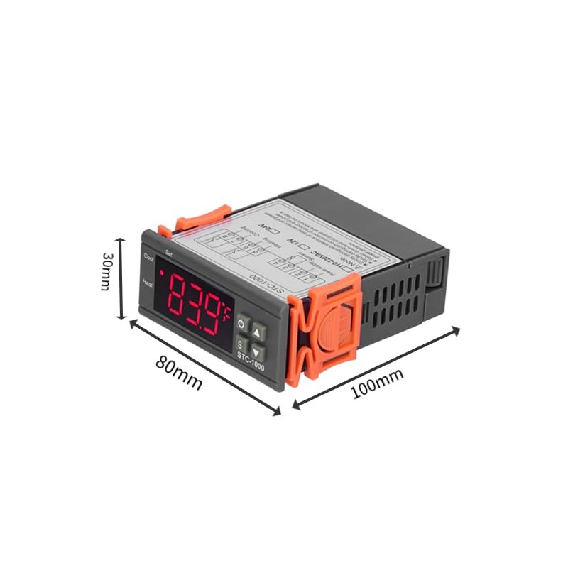 STC-1000 All-Purpose Digital Temperature Controller, Cooling and Heating Thermostat with