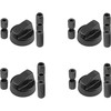 Utiz Universal Black Control Switch Knobs For All Makes And