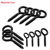 Qrity Pack of 10 Eyelet Screws 50 mm, Screw Ring,