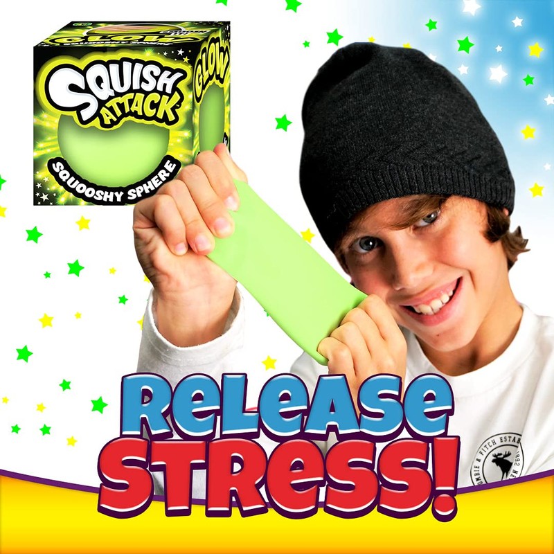 JA-RU Squish Attack Glow in The Dark Stress Ball (24