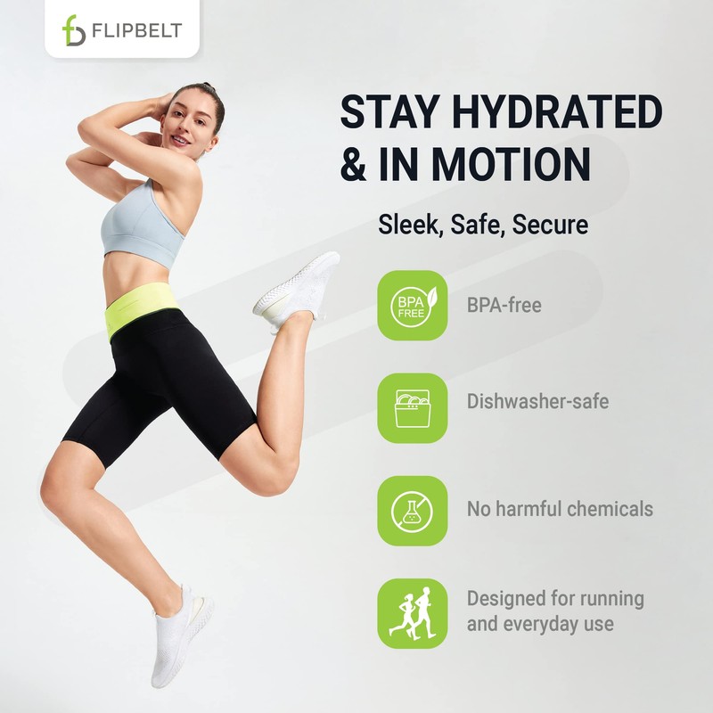 FlipBelt Running Bottle FlipBelt Arc Water Bottle FBAWB11