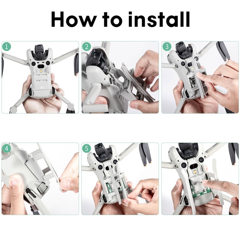 Craznick - Equipo de aterrizaje para DJI Mini 4 Pro