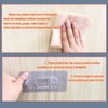 12 Pieces Large Size Adhesive Shelf Bracket, Double Row Thickened