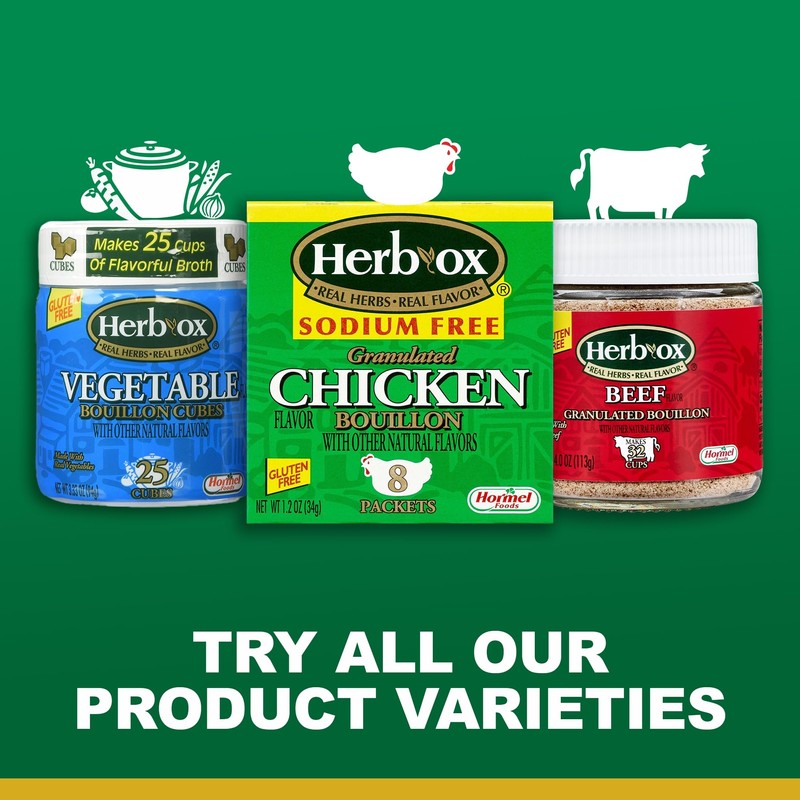 HERB-OX Cold Dissolve Beef Bouillon 3.5 oz, 12 Pack