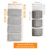 CROWNED 2Pcs Over Door Hanging Storage Bags Wall Mount Closet