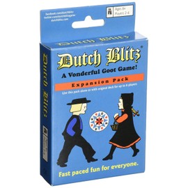 Dutch Blitz: Expansion Pack, Use Expansion Pack Alone or with Original Deck to Play with 2-4 Players, 4 New Card Colors, Fast Paced Fun for Everyone, for Ages 8 and Up
