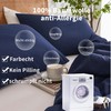Gezu Bed Linen 135 x 200 cm Cotton Navy Blue