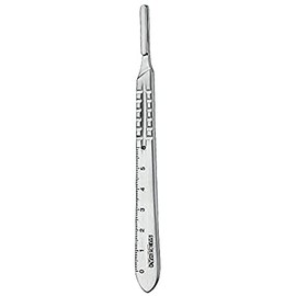 Scalpel Graduated Handle No. 3 Dental Surgical Stainless Steel Instruments with Scale