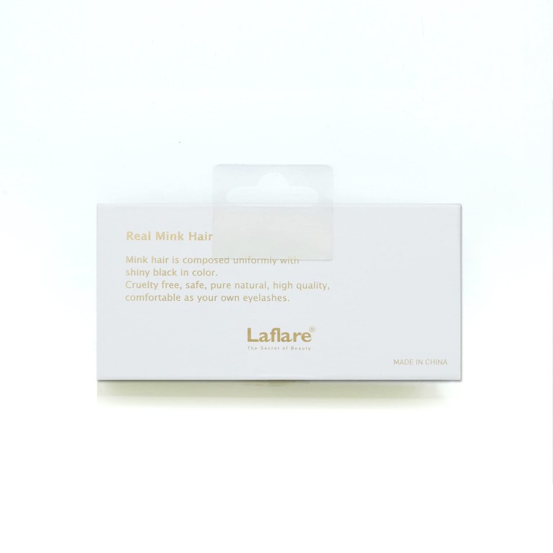 Laflare 3D 100% REAL MINK Eyelashes, Luxurious Hand-made, Light, Natural,