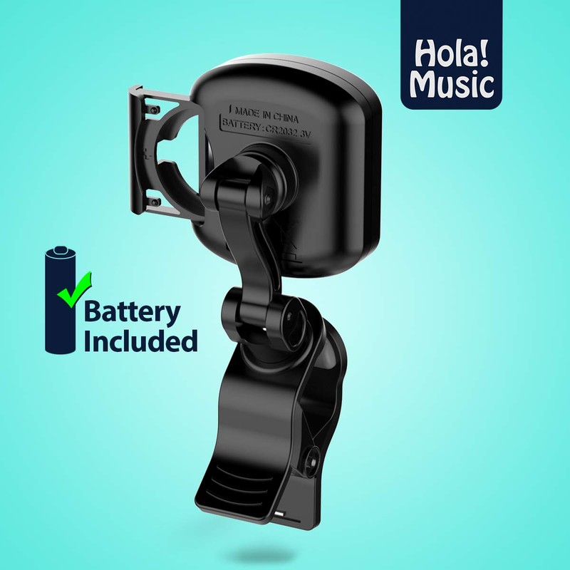 Hola! Music Professional Clip-On Tuner, Ukulele Tuner Rechargeable, Quick &