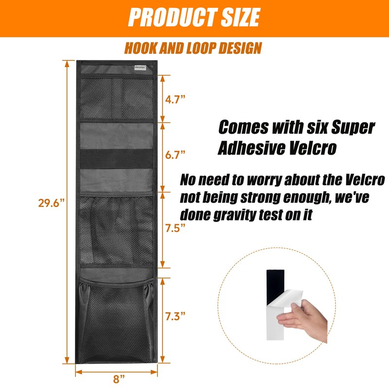 INKUITEN Gun Safe Door Organizer, Storage Accessories for Cabinet, Closet