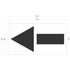 62" STRAIGHT ARROW Stencil - 1/8" (.125") PRO-Grade LDPE