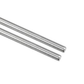 TA-VIGOR 2Pcs M10 x 300mm Fully Threaded Rod, 304 Stainless Steel Studding Rod Bar, Right Hand Threads Rods for Anchor Bolts, Clamps, Hangers and U-Bolts