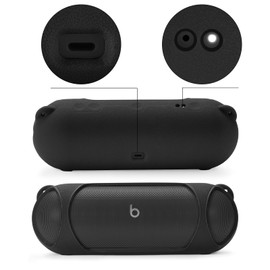 Speaker Case for Beats Pill Bluetooth Speaker, Shoulder Strap for Easier Carrying for Beats Speaker，3Colors Available，for Mountaineering Hiking Outdoor Travel Compatible with Beats Pill 2024 (Black)