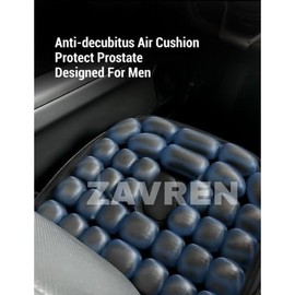 ZAVREN Anti-Decubitus Air Cushion – Inflatable Seat Pillow with Built-in Pump for Prostate, Tailbone & Lumbar Support – Pressure Relief for Office, Wheelchairs, Car Seats & Long Sitting Comfort