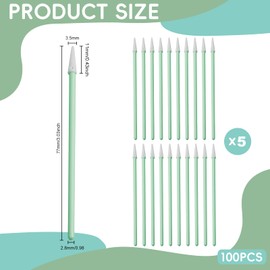 100 Stück Wattestäbchen Reinigungsstäbchen, Schaumstoffspitzen Reinigungstupfer,Mehrzweck-Schaumstofftupfer Set,SchaumreinigungsstäBchen für Kamera Tintenstrahldrucker Druckkopf Optische Ausrüstung