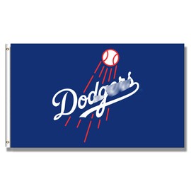 LCFhome Dodgers Flag Los Angeles Banner LA 3x5 Feet with Two Metal Grommets for Garage Man Cave College Dorm Decor Wall Decoration Durable 150D Polyester Double Sided