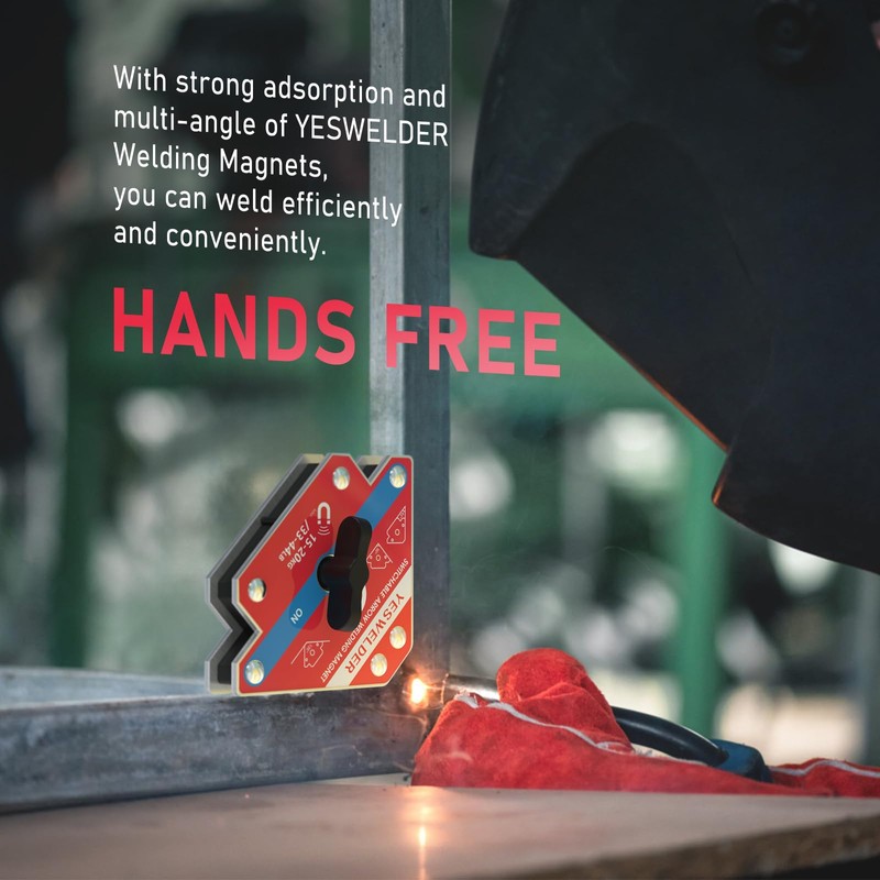 YESWELDER Switchable Arrow Welding Magnet 33-44LBs On/Off Switch Arrow Magnetic