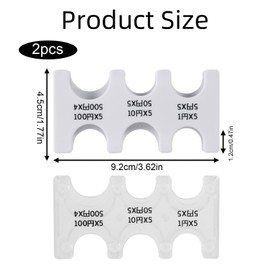 BOXOB 2pcs Japanese Yen Coin Holders, Plastic JPY Coin Collector Dispenser with 6 Slots Rectangular Car Change Organizer Collection Purse for Travel (Transparent, White)