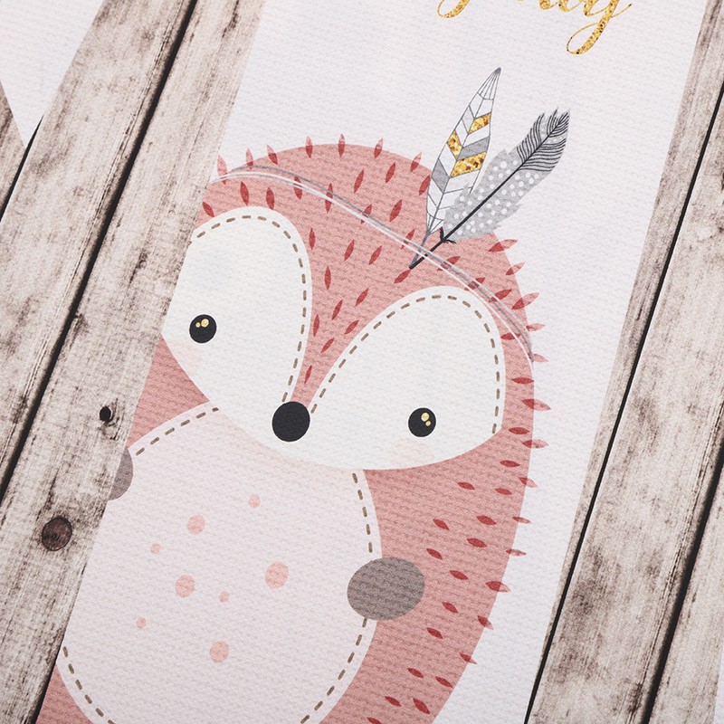 6Pcs 30x21cm Cute Cartoon Animal Pattern Canvas Painting Wall Art