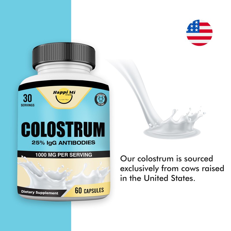 Happi Mi Nutrition Colostrum Capsules 1000mg Per Serving - US