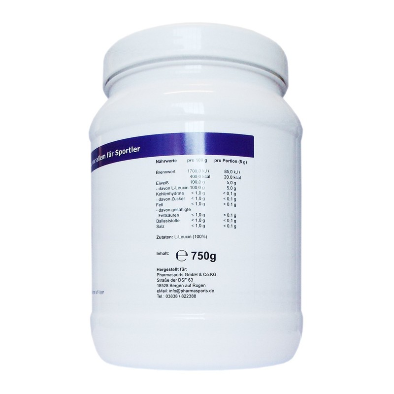 Pharma Sports L-Leucine – 750 g Pure L-Leucine Powder