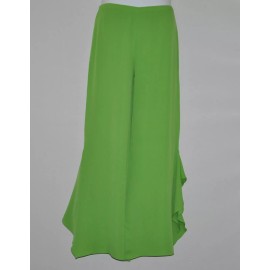 M by Marc Bouwer Silk Ruffle Pants Size 16 Citrine