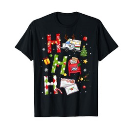 Postal Worker Ho Ho Ho Christmas Postal Worker Mail Delivery T-Shirt