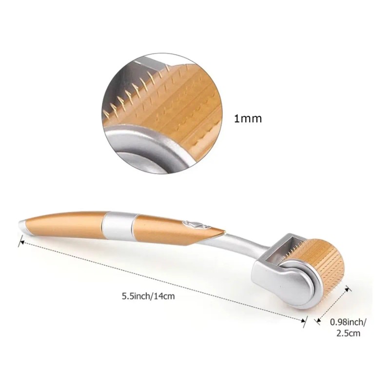 Rodillo Facial Dermaroller 192 Micro Agujas De Titanio 1mm