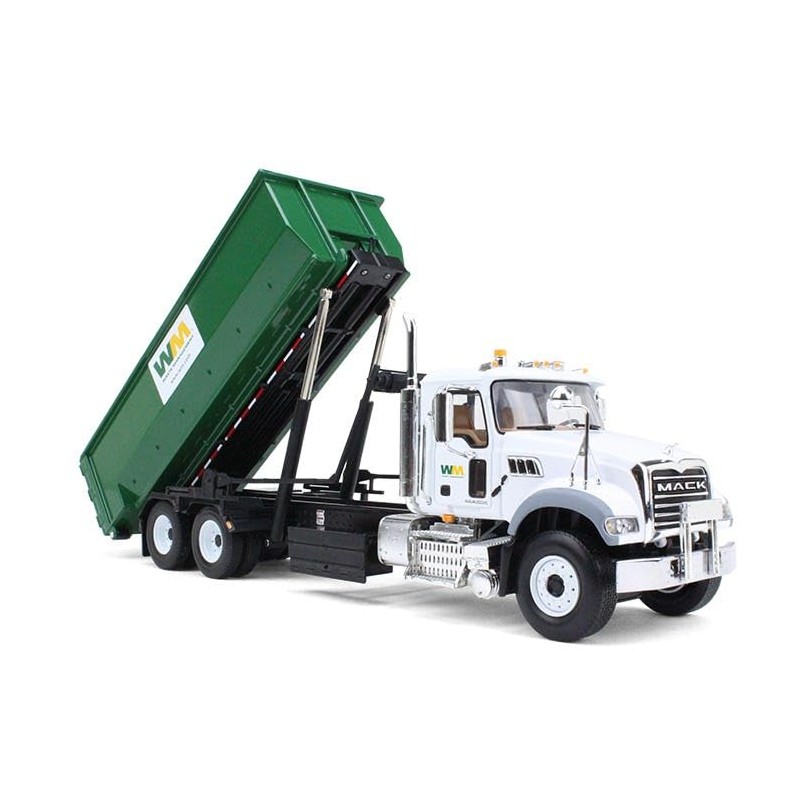 First Gear 1/34 Mack Granite Waste Management Truck with Green