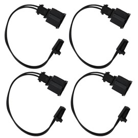 eMagTech Pack of 4 2 Pin Interior Lighting Wiring Harness Plug Car Interior Lighting Components 16.5 cm 0.5 mm² Cable 3B0972702 3B0972712