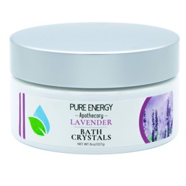 Carved Solutions Pure Energy Apothecary Bath Crystals, Lavender, 8 Ounce