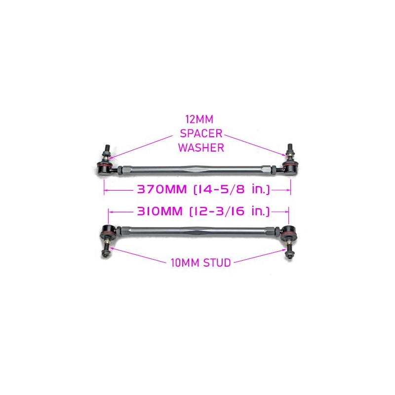 Godspeed™ SB-TR-260 Universal Anti-Sway Bar Adjustable Links, range 310-370 mm