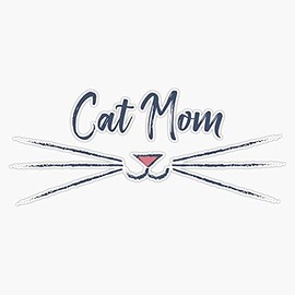 Magnet Cat Mom Magnet Bumper Sticker Car Magnet Flexible Reuseable Magnetic Vinyl 5"
