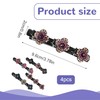 4PCS Sparkling Crystal Stone Braided Hair Clips 2024 New Braided