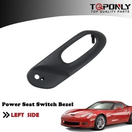 TQPONLY Driver Side Power Seat Switch Panel Bezel Compatible with 1997-2004 Chevy Corvette C5 Accesorios Replaces 12455426