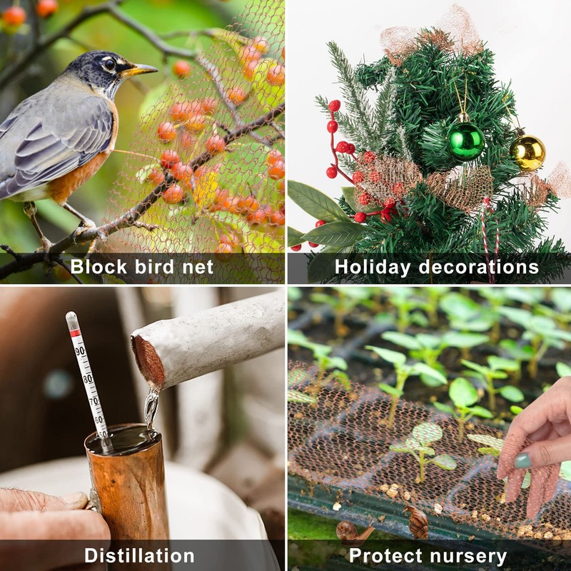 Copper Mesh Roll for Mice Rat, Sturdy 5’’ * 100Ft