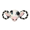 Jolly Pets Jolly Tug-a-Mal Cow Tug/Squeak Toy, Small