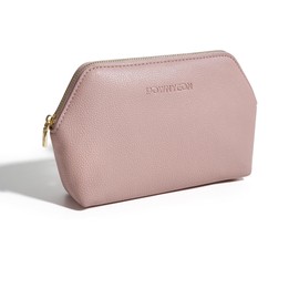 ROWNYEON Small Makeup Bag for Purse, Mini Portable Cosmetic Bags for Women, PU Leather Coin Purse Lipstick Cosmetic Accessories Organizer, Travel Makeup Pouch Zipper Pouch for Men Women