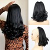 16 Inch Yaki Drawstring Ponytail for Black Women Synthetic Kinky