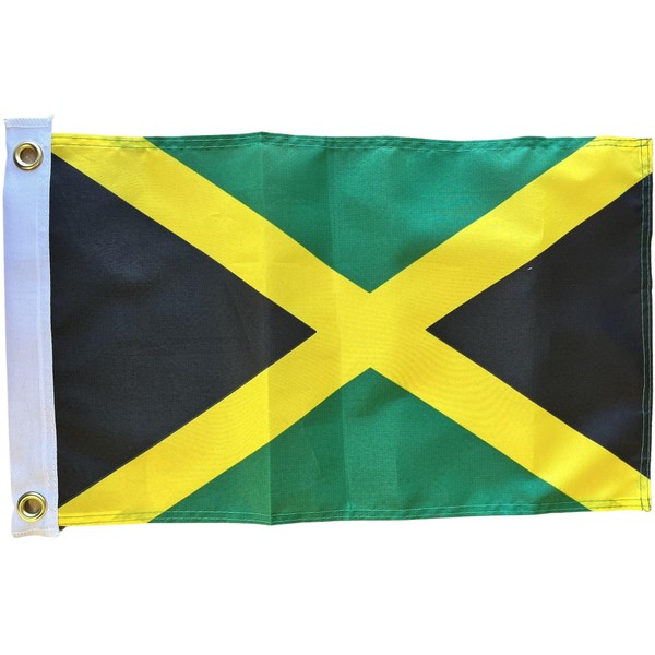 NWFlags Jamaica Flag 18" x 12" 75d Premium Polyester |