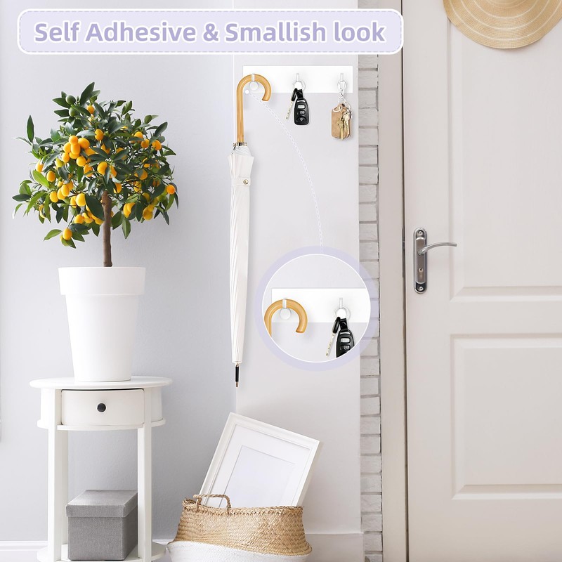 VIS'V Key Holder Wall Mount, Small Self Adhesive Key Hanger
