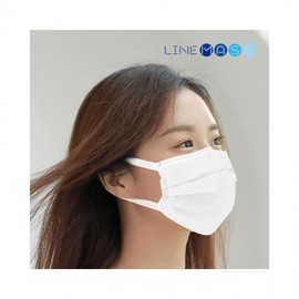 LuminaD Domestic 3-Ply Dental Face Mask, 50 Count Comfortable Earloop Design